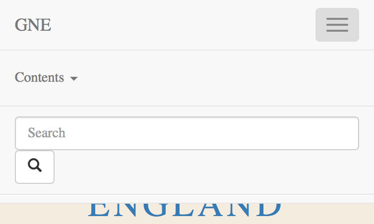 A collapsed navigation bar, still showing a basic set of controls when one clicks on the corner menu: a “brand” icon, a contents menu, and a search box.